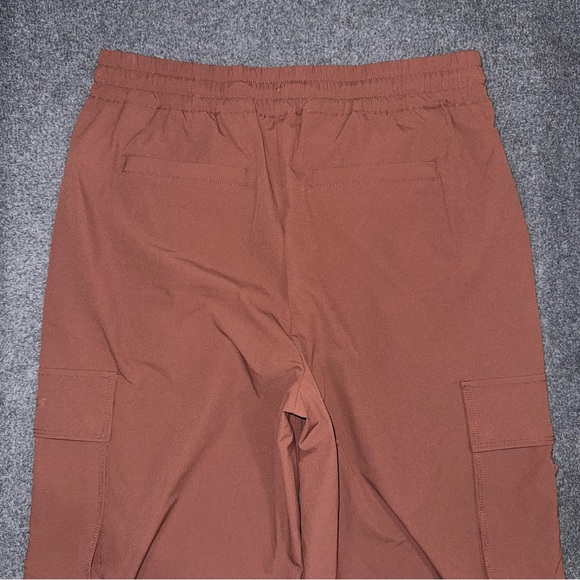Fabletics Heights Cargo Pants Utility Womens L Sepia Brown Wide Leg Hiking Trail - Picture 5 of 9